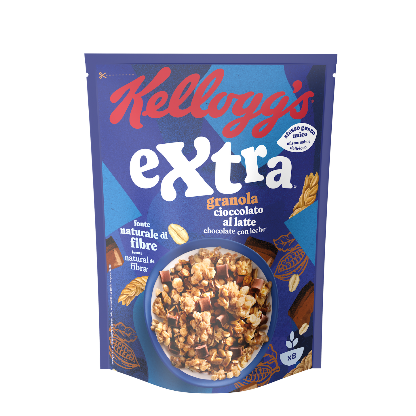 Cereali kelloggs cioccolato al latte